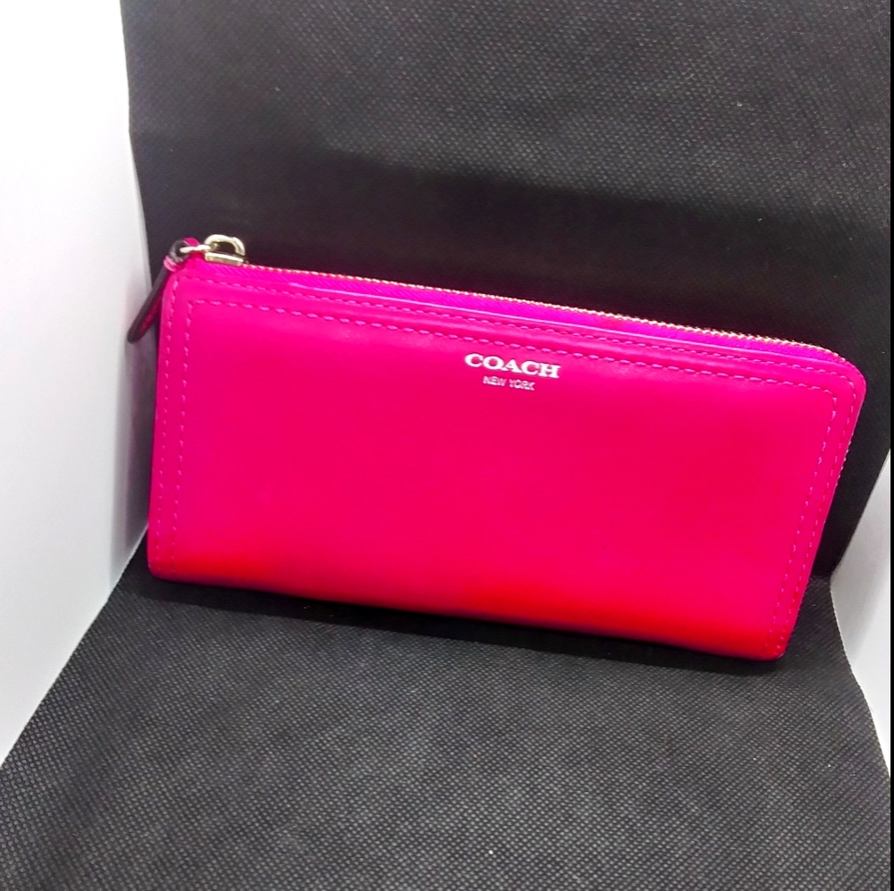Leather coach wallet